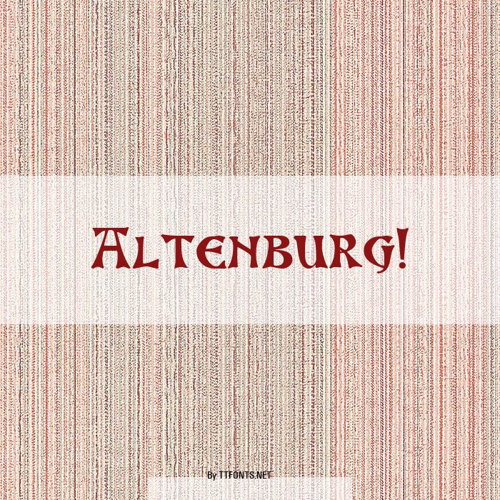 Altenburg! example