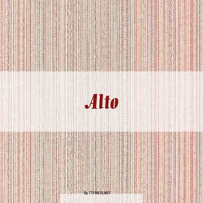 Alto example