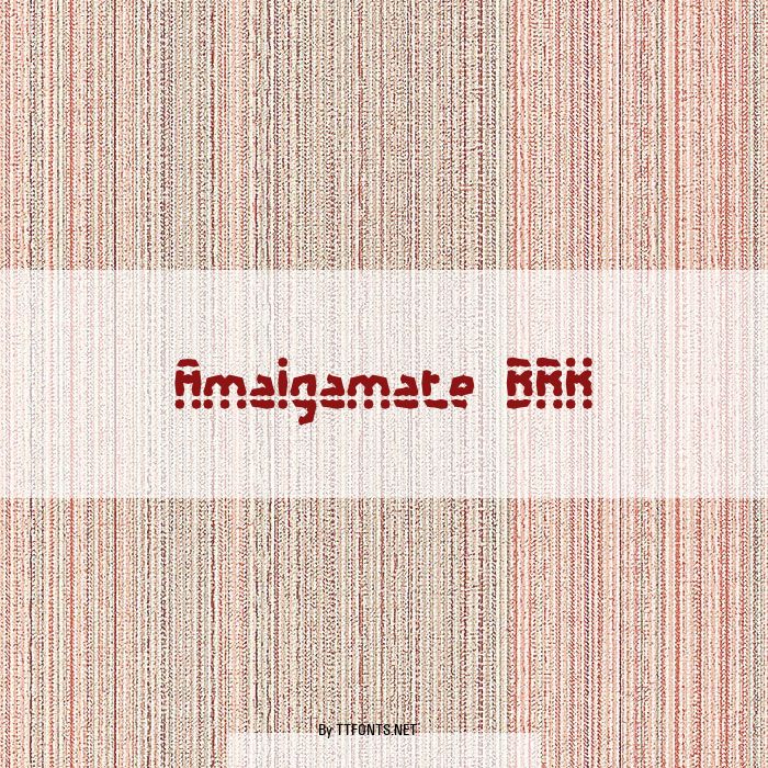 Amalgamate BRK example