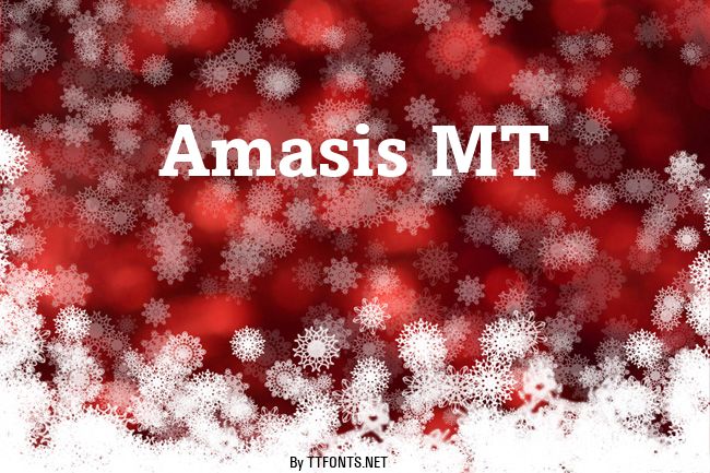 Amasis MT example