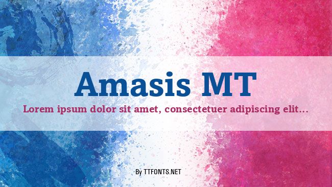 Amasis MT example