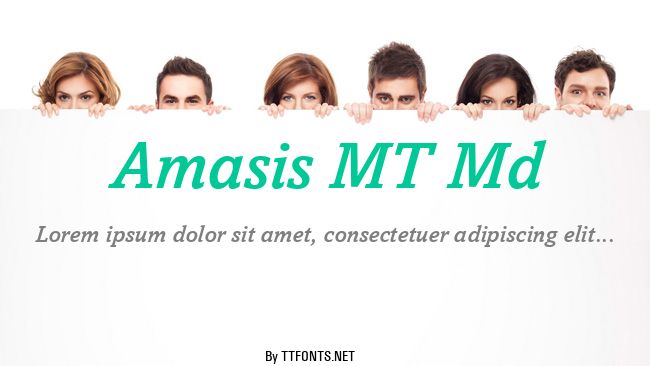 Amasis MT Md example