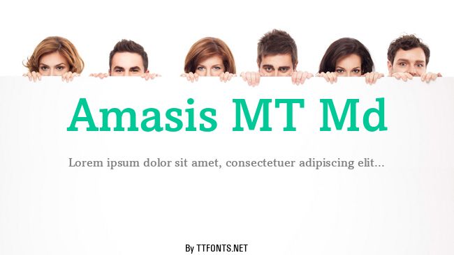 Amasis MT Md example