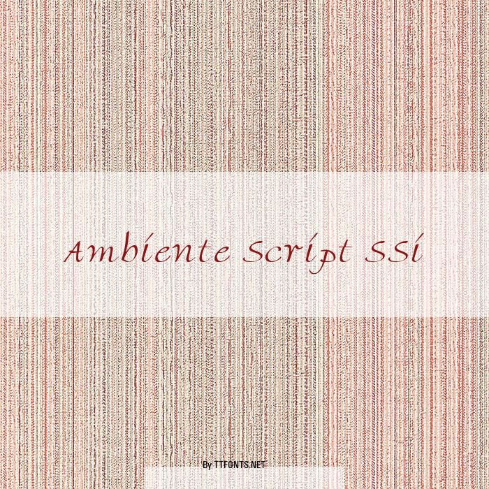 Ambiente Script SSi example