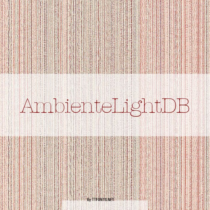 AmbienteLightDB example