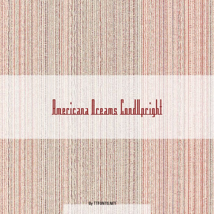 Americana Dreams CondUpright example