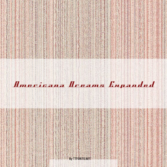 Americana Dreams Expanded example