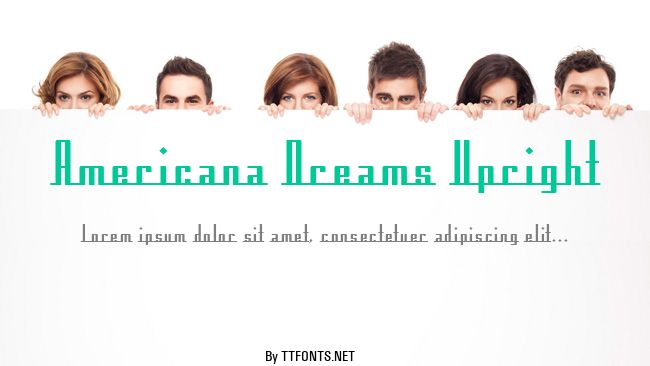 Americana Dreams Upright example