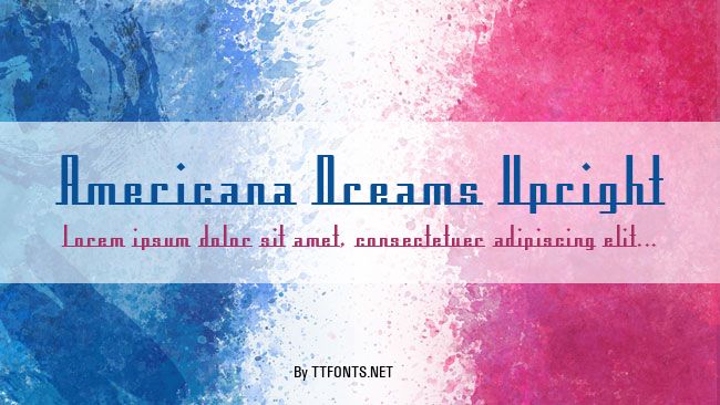 Americana Dreams Upright example