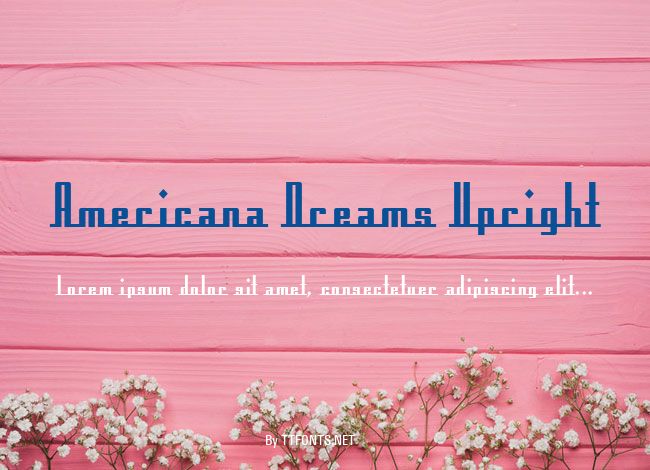 Americana Dreams Upright example