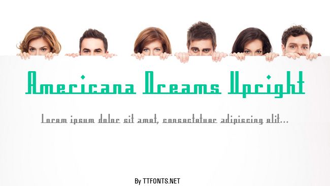 Americana Dreams Upright example