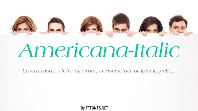Americana-Italic example