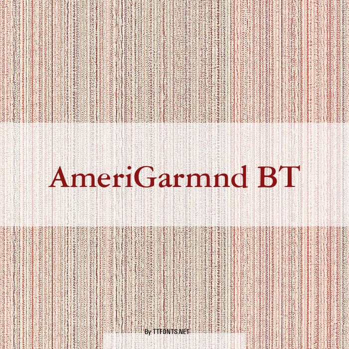 AmeriGarmnd BT example