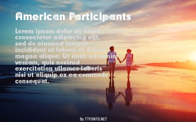 American Participants example
