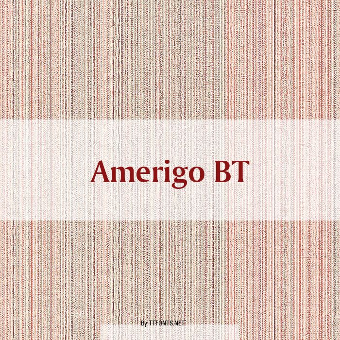 Amerigo BT example