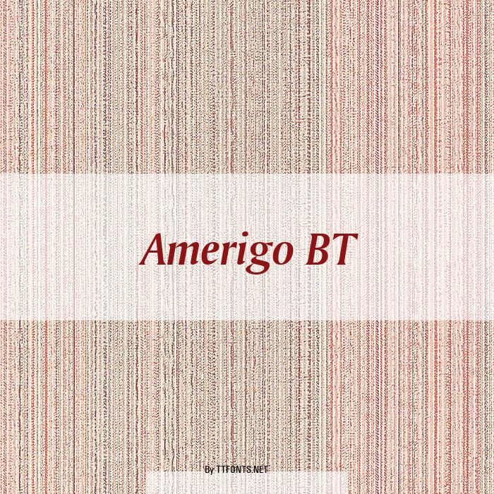 Amerigo BT example