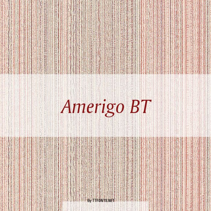 Amerigo BT example