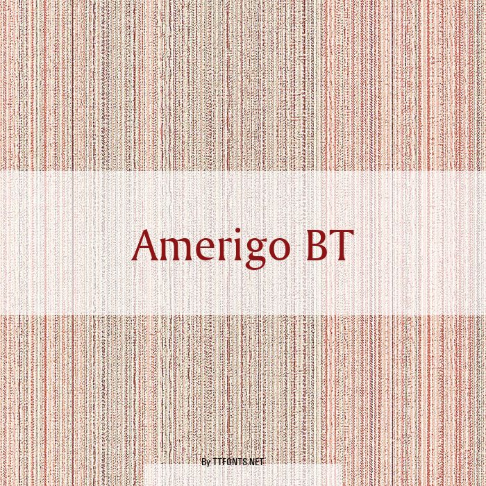 Amerigo BT example