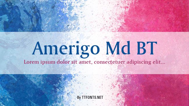 Amerigo Md BT example