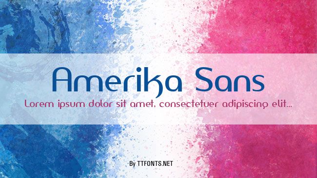 Amerika Sans example