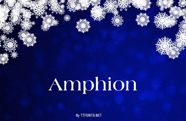 Amphion example