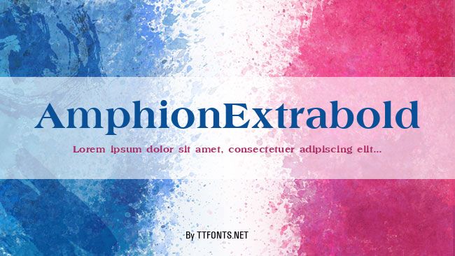 AmphionExtrabold example