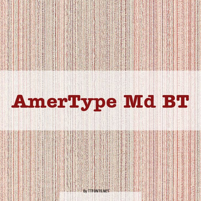 AmerType Md BT example