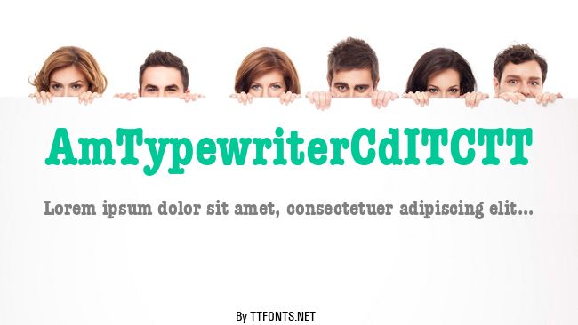 AmTypewriterCdITCTT example