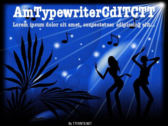 AmTypewriterCdITCTT example