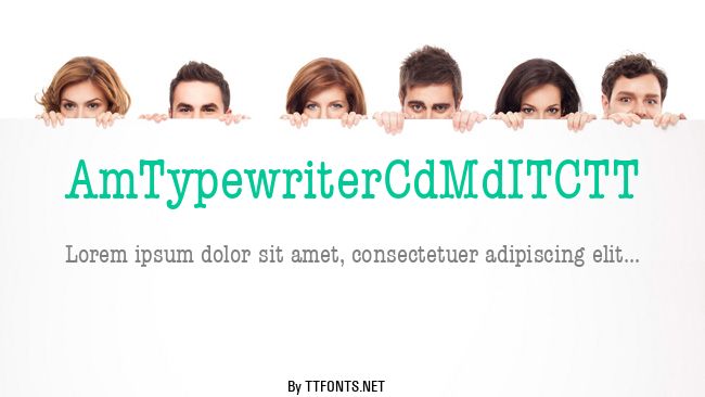 AmTypewriterCdMdITCTT example