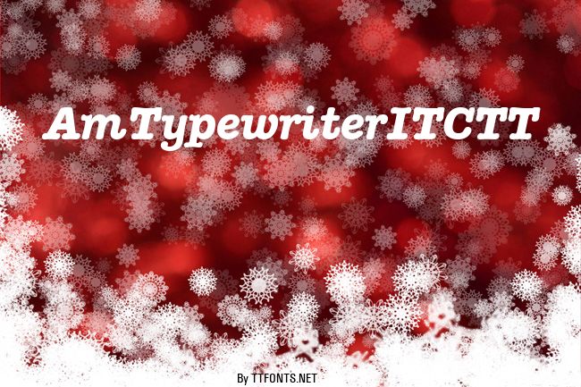 AmTypewriterITCTT example