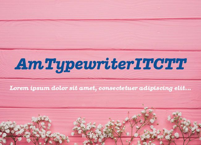 AmTypewriterITCTT example