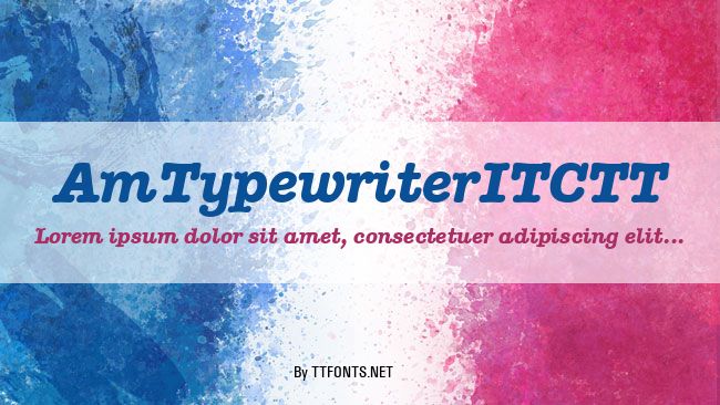 AmTypewriterITCTT example