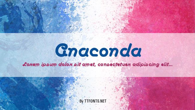 Anaconda example