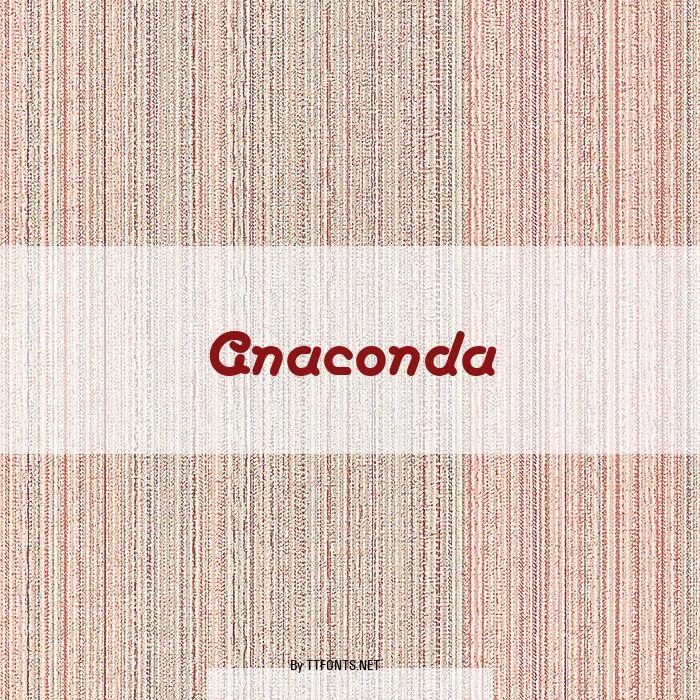 Anaconda example