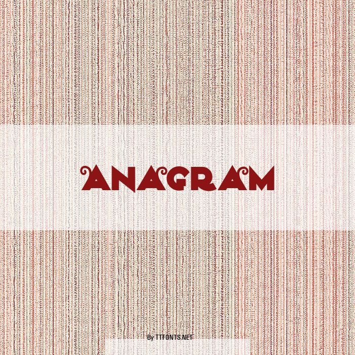 Anagram example
