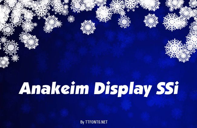 Anakeim Display SSi example