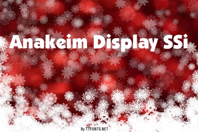 Anakeim Display SSi example