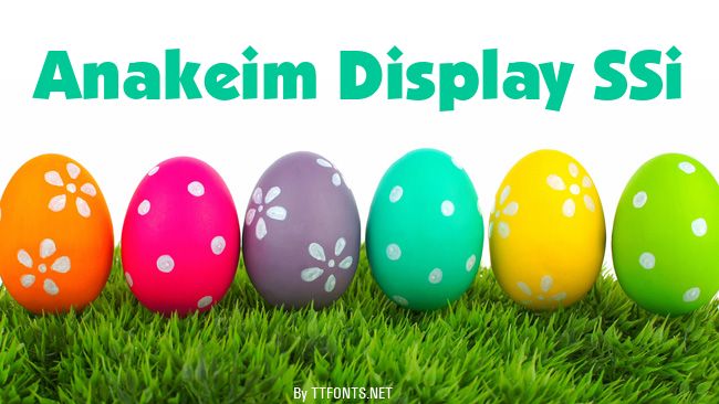 Anakeim Display SSi example
