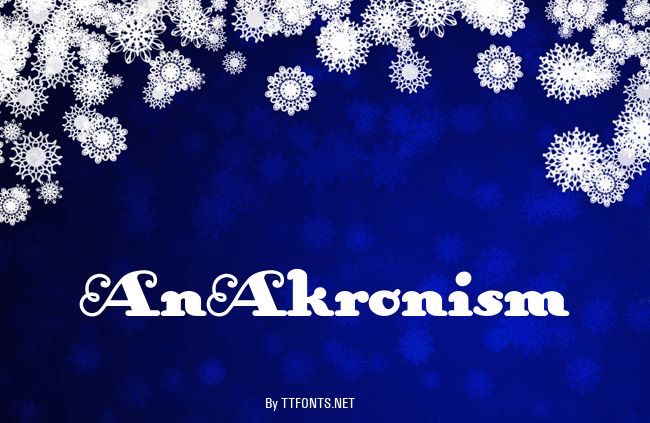 AnAkronism example