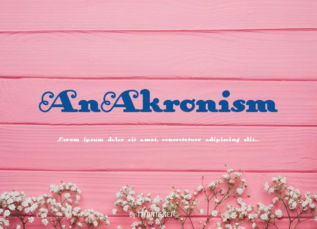 AnAkronism example