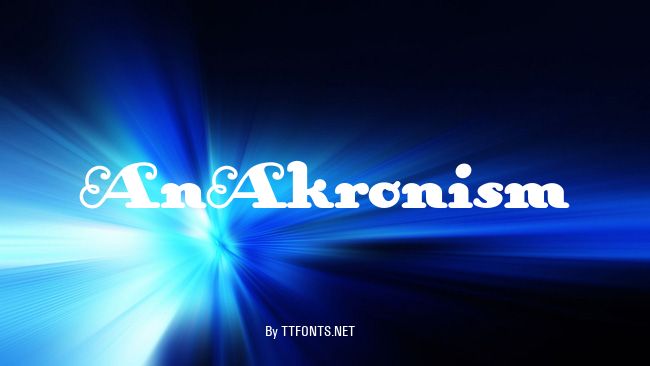 AnAkronism example