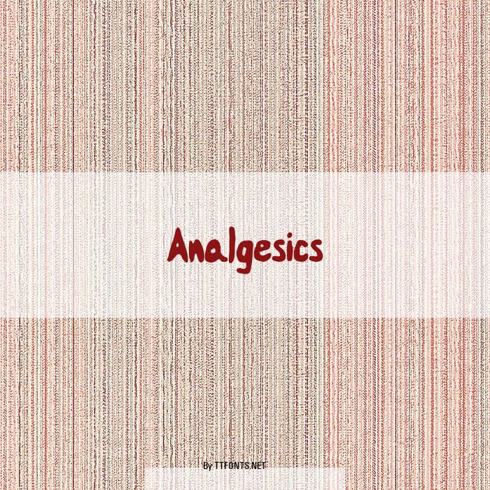 Analgesics example