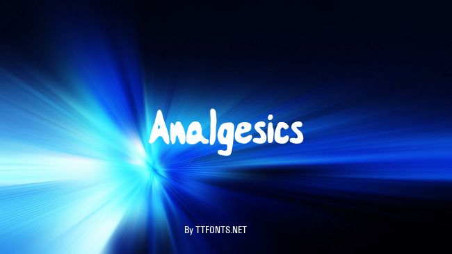 Analgesics example