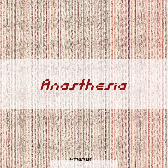 Anasthesia example