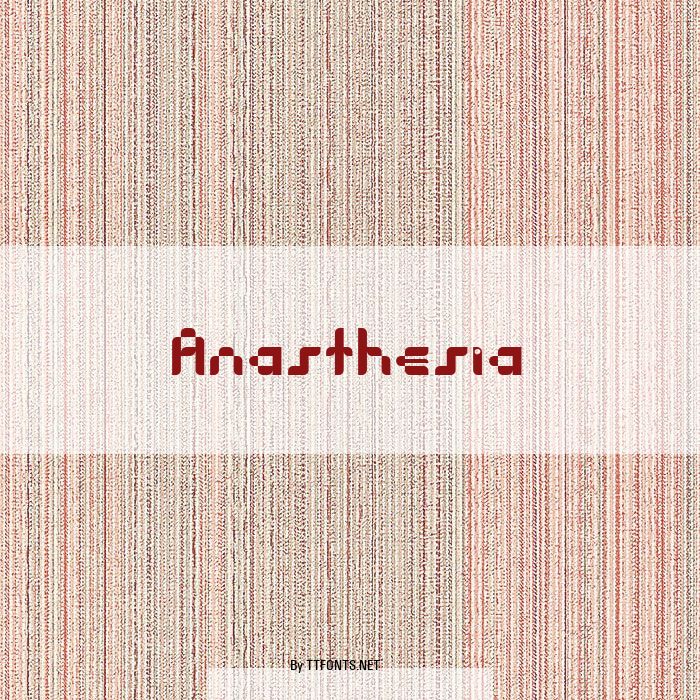 Anasthesia example