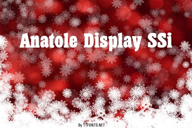 Anatole Display SSi example