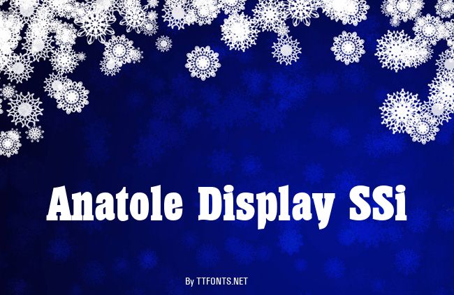 Anatole Display SSi example