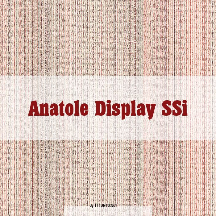 Anatole Display SSi example