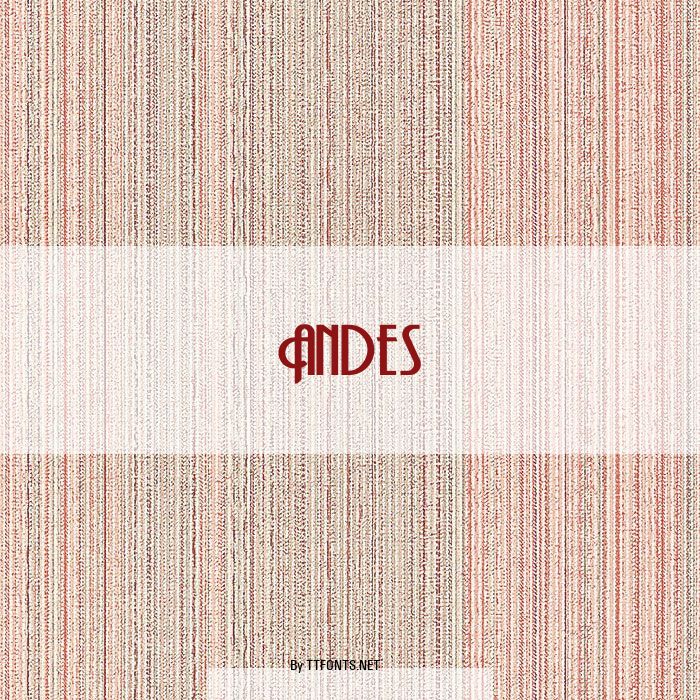Andes example